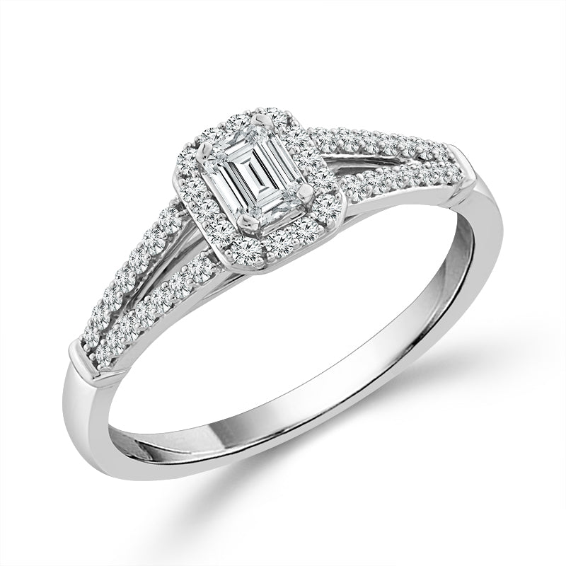 Diamond Bridal Set 0.50 Ct tw  10k White Gold