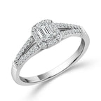 Diamond Bridal Set 0.50 Ct tw  10k White Gold