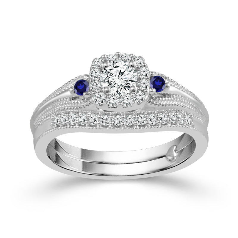 Diamond Bridal Set 0.5 Ct tw  10k White Gold