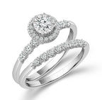 Diamond Bridal Set 0.5 Ct tw  10k White Gold