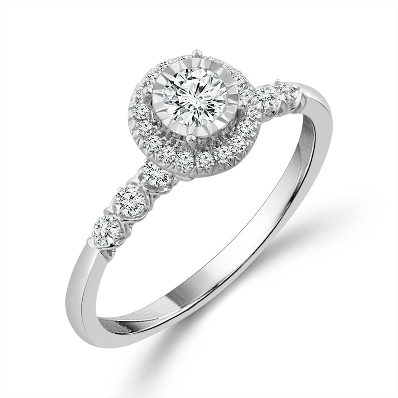 Diamond Bridal Set 0.5 Ct tw  10k White Gold