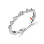 Diamond Bridal Set 0.33 ct tw 10k White Gold 10k Rose Gold