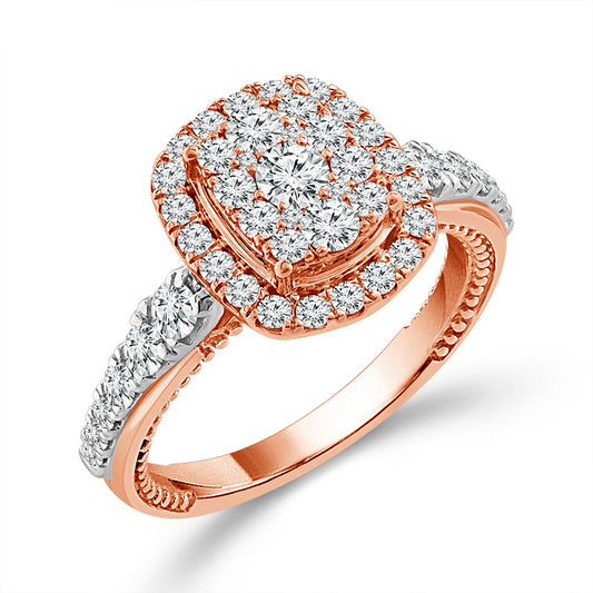 Diamond Engagement Ring 1 Ct tw  14k White Gold