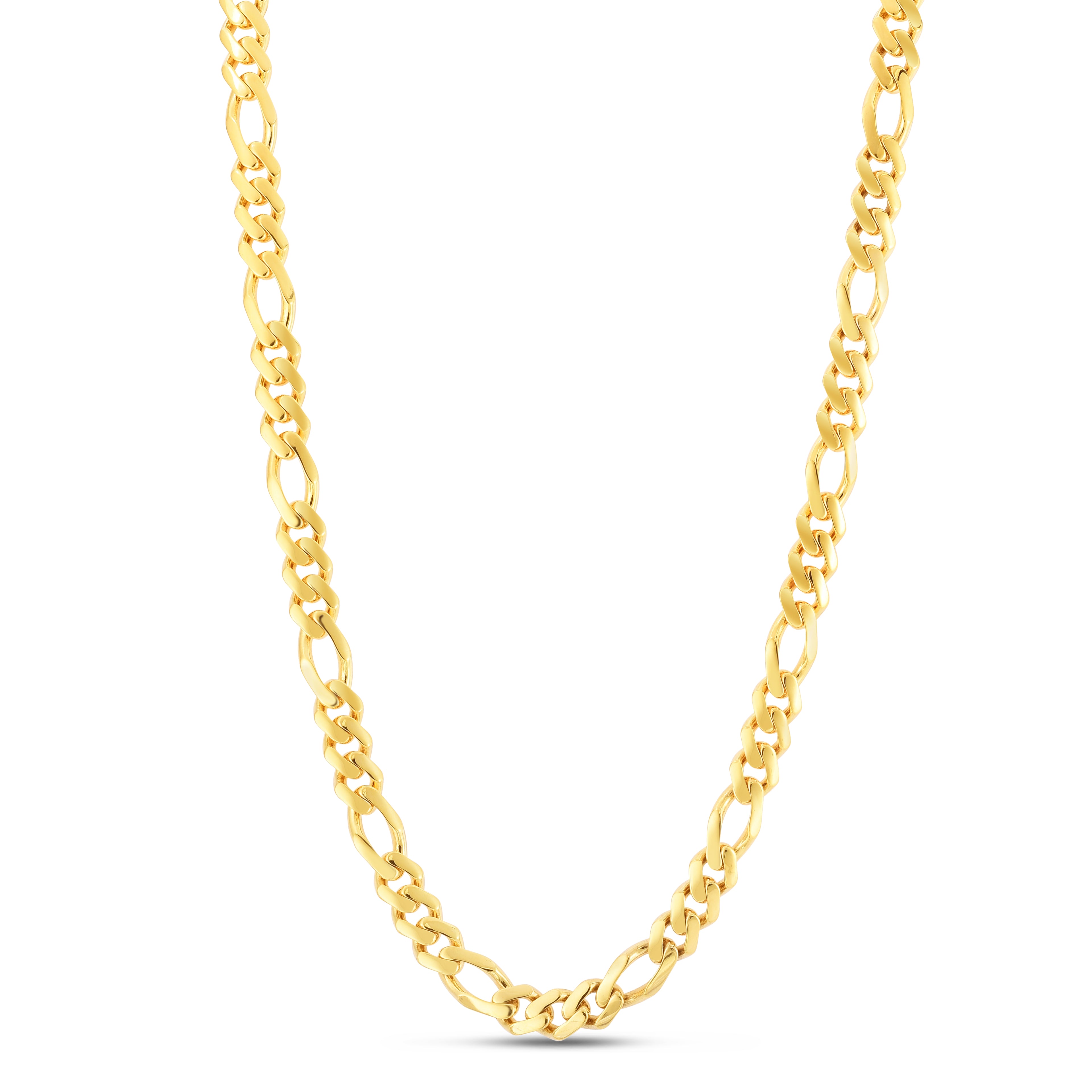 14K 8mm Modern Lite Figaro Chain