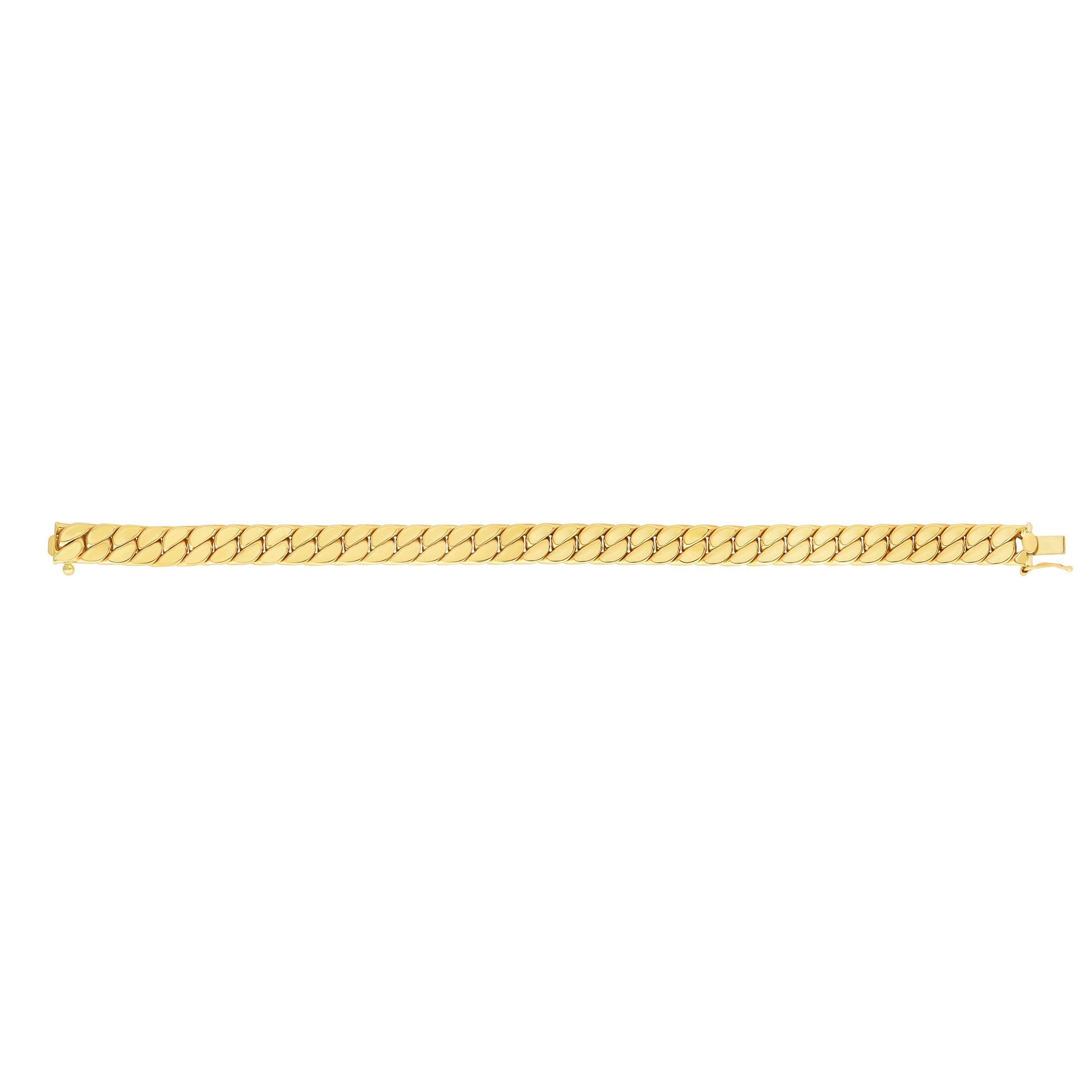 14K Gold Maschio Modern Curb Necklace For Men