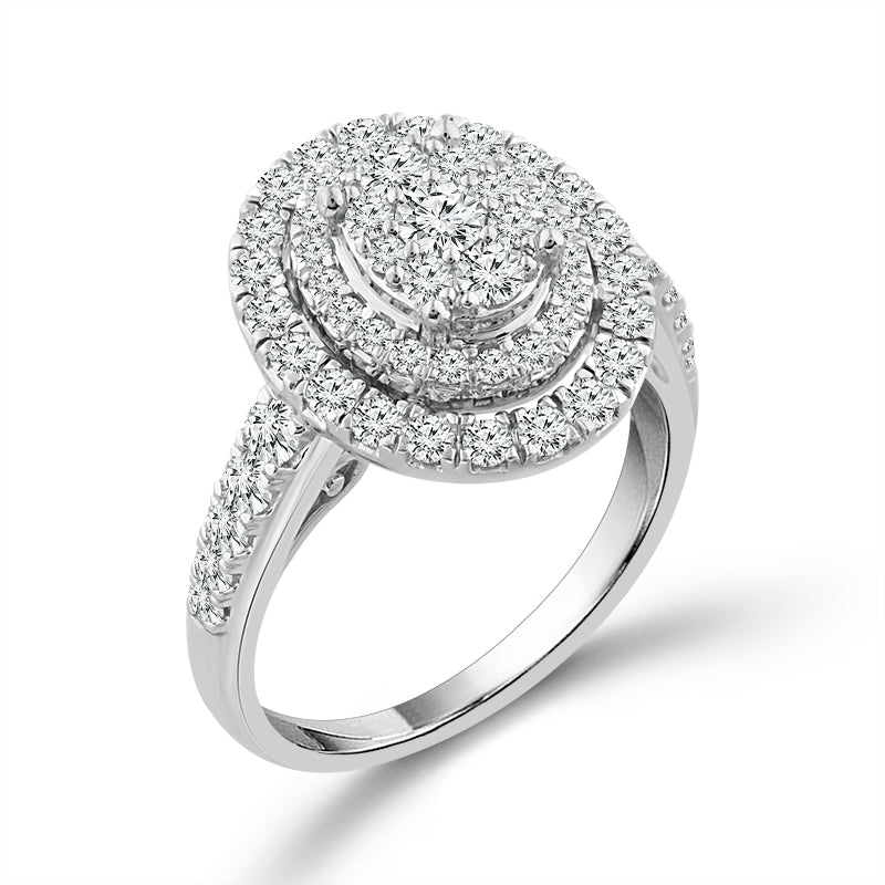 Diamond Engagement Ring 1 Ct tw  10k White Gold