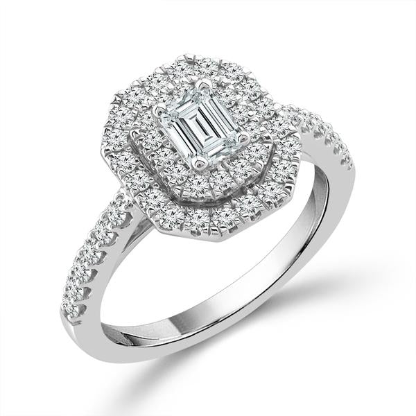 Diamond Engagement Ring 1 Ct tw  14k White Gold