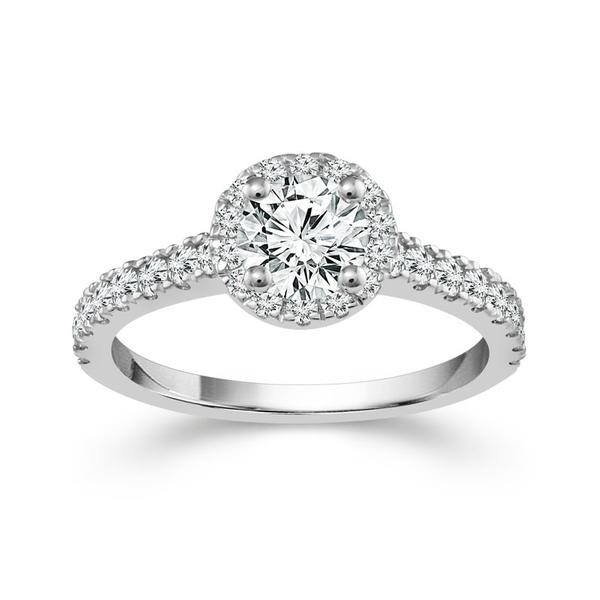 Diamond Engagement Ring 0.5 Ct tw  14k White Gold
