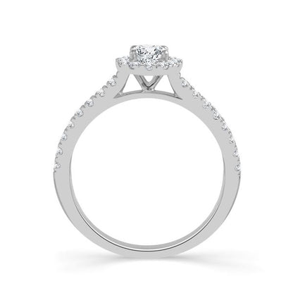 Diamond Engagement Ring 0.5 Ct tw  14k White Gold