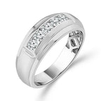 Diamond Mens Rings 0.65 ct tw 10k White Gold