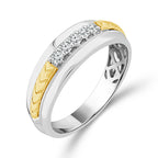Diamond Mens Rings 0.2 ct tw 10k White Gold