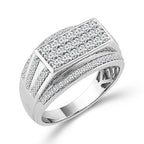 Diamond Mens Rings 1 ct tw 10k White Gold