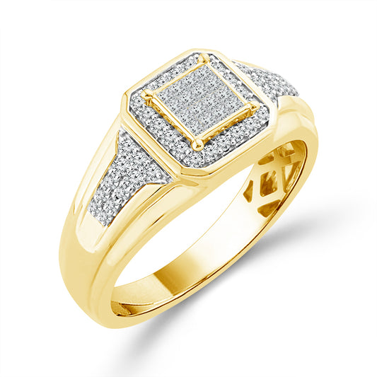 Diamond Mens Rings 0.5 Ct tw  10k White Gold