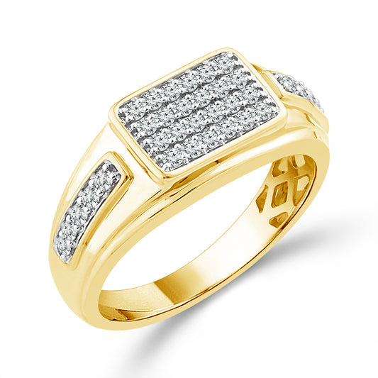 Diamond Mens Rings 0.5 Ct tw  10k White Gold
