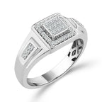 Diamond Mens Rings 0.5 ct tw 10k White Gold