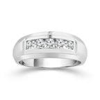 Diamond Mens Rings 0.65 ct tw 10k White Gold