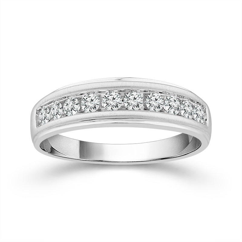 Diamond Mens Rings 0.5 ct tw 10k White Gold
