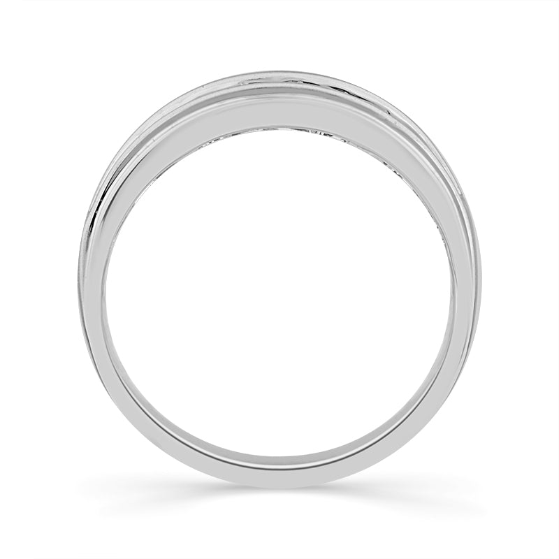Diamond Mens Rings 0.5 ct tw 10k White Gold