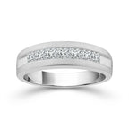Diamond Mens Rings 1 ct tw 10k White Gold