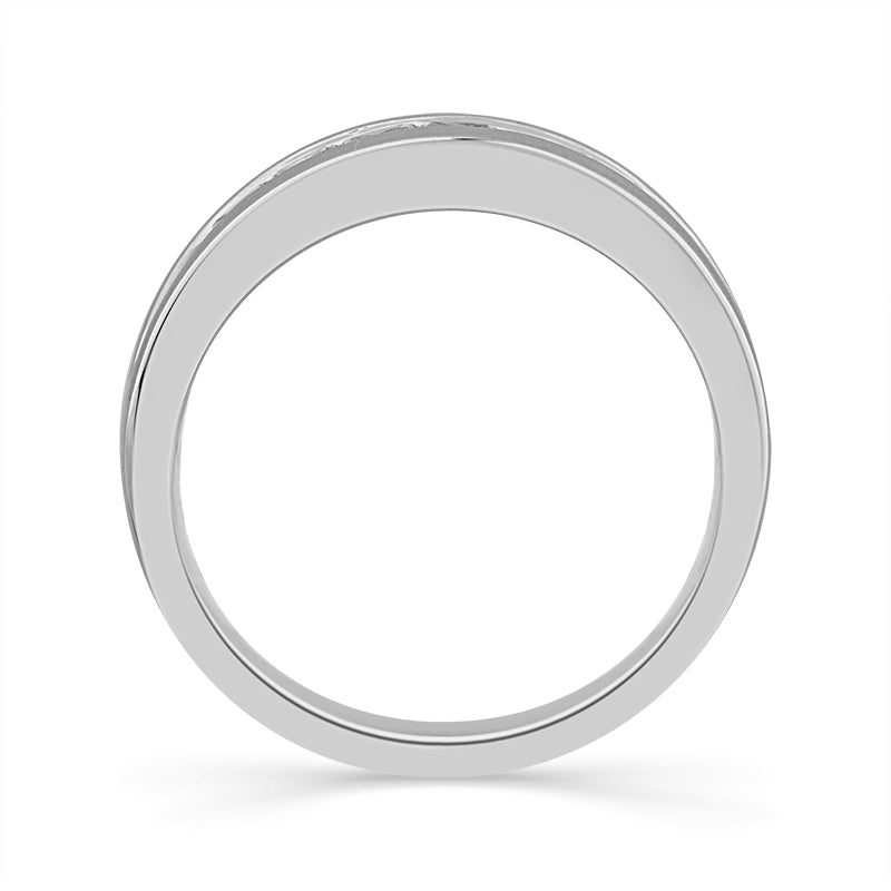 Diamond Mens Rings 1 ct tw 10k White Gold