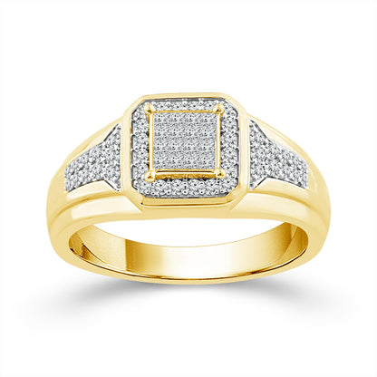 Diamond Mens Rings 0.5 ct tw 10k White Gold