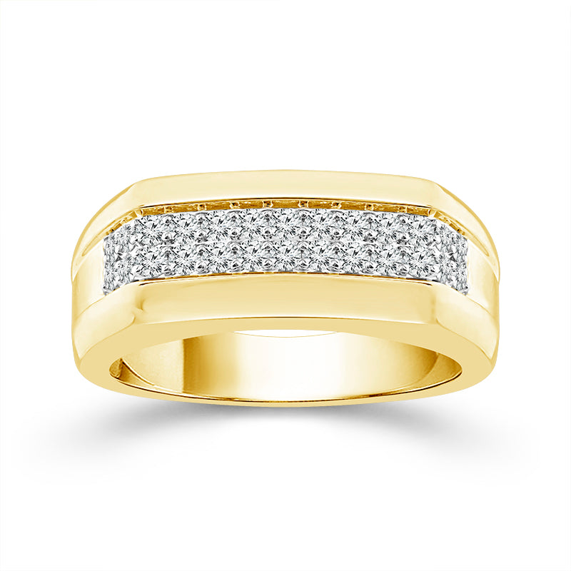 Diamond Mens Rings 0.5 ct tw 10k White Gold