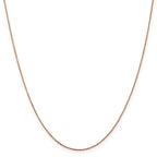 14k Rose Gold .8mm D/C Cable Chain