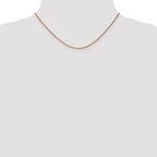 14k Rose Gold 1.25mm D/C Spiga Chain