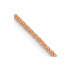 14k Rose Gold 1.25mm D/C Spiga Chain