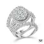 Diamond Bridal Set 2 Ct tw 14k White Gold