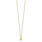 14k Polished Puffed Heart 16.5 inch Necklace