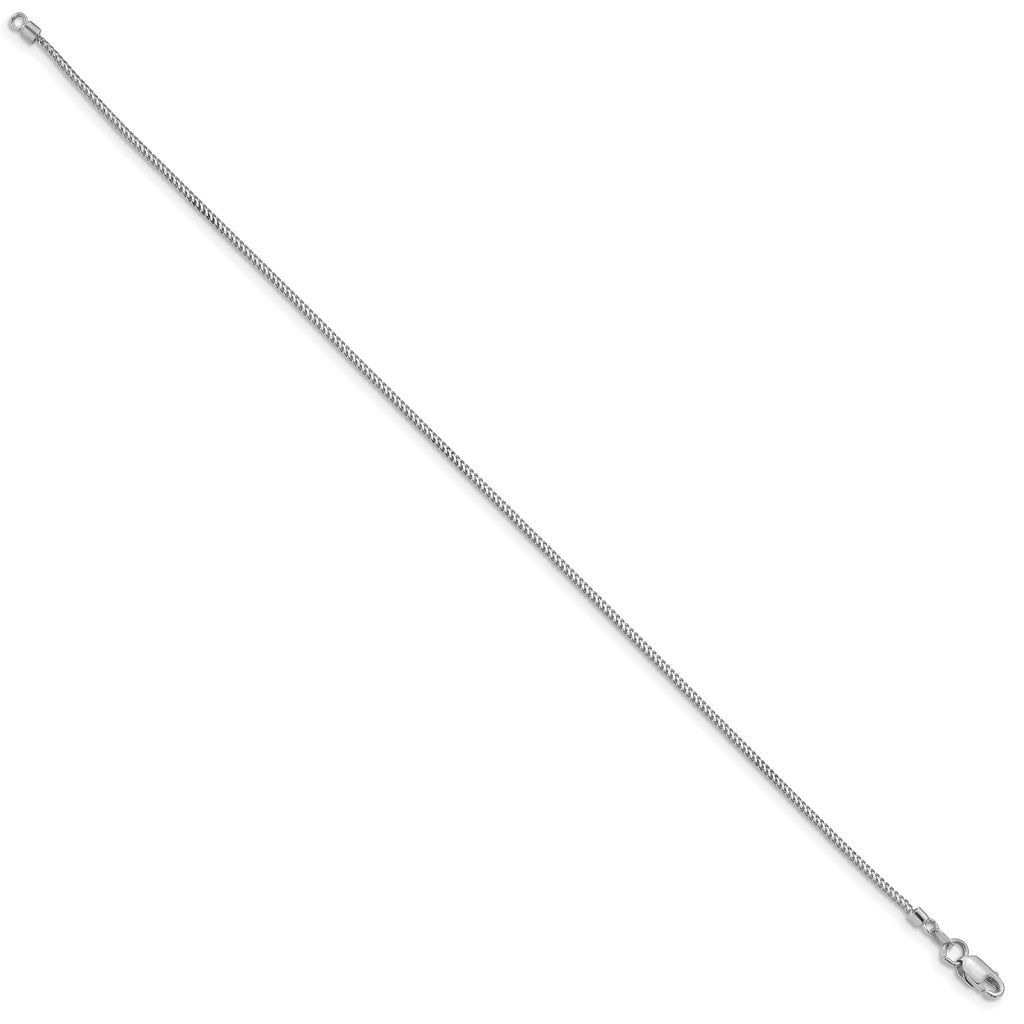 14k WG .9mm Franco Chain