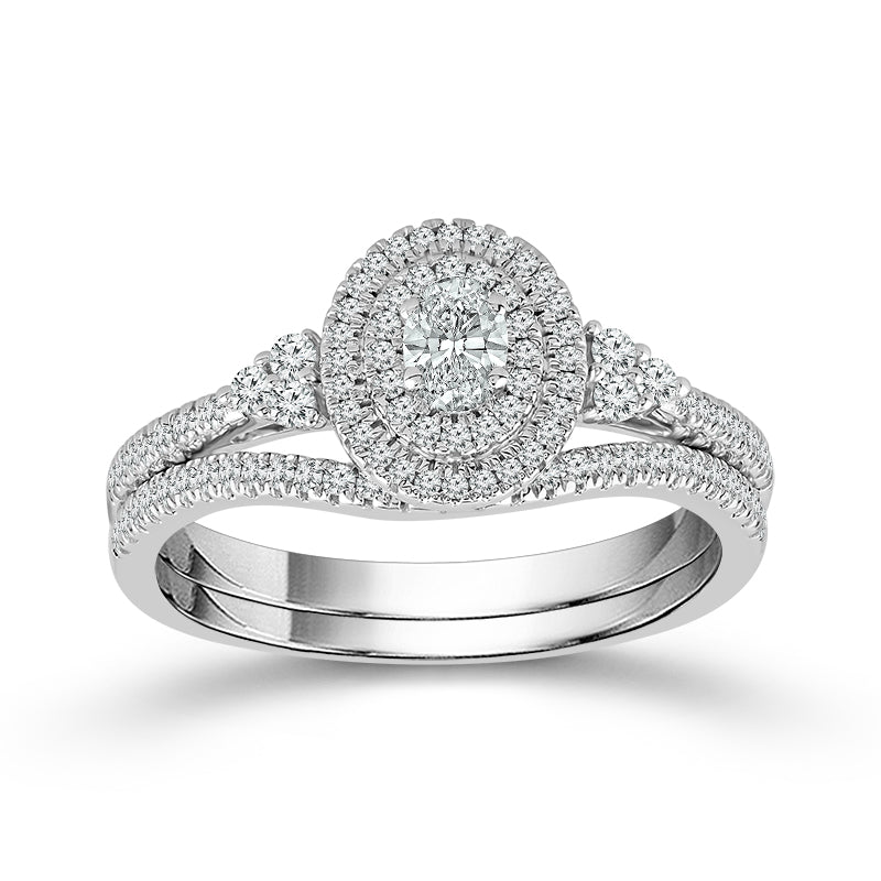 Diamond Engagement Ring 0.5 Ct tw  10k White Gold
