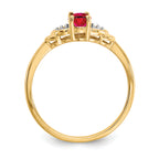 14k Ruby and Diamond Ring